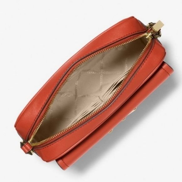 Michael Kors Parker Medium Orange Crossbody - Picture 6 of 10